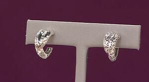 JAI Sterling Silver Heritage Texture Wrap Hoop Earrings, Crane Texture 175$